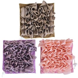3 bolsas de jabón de lufa 2 en 1, bolsa jabón en barra, toallita lufa, combo con cordón retráctil, bola ducha malla exfoliante para lavado corporal, baño, piel suave..