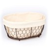 CALUTEA Modern Bread Basket // Wire Basket Vintage Look //