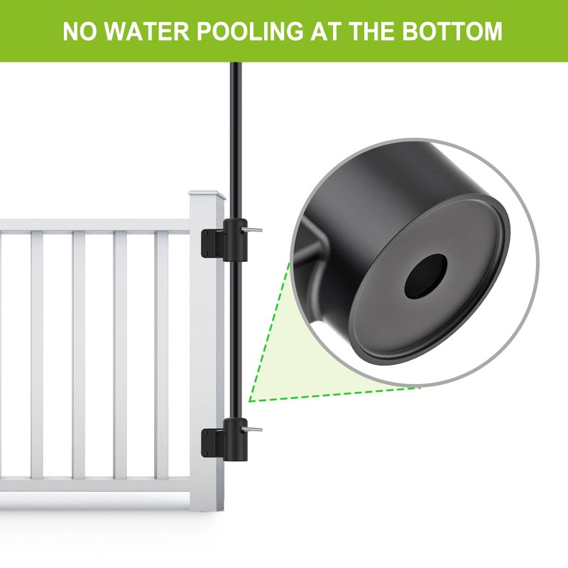 Dolibest Deck Umbrella Mount with Plastic Sleeves - Patio Umbrella