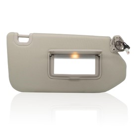 Passenger Right Side Sun Visor Replacement Compatible with2013-2018 Pathfinder 2014-17 Infiniti QX60 and 2013 Infiniti JX35 with Lamp & Mirror Replaces 96400-9PB0A Color Beige