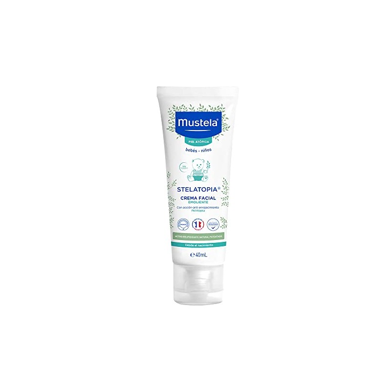 Mustela, Stelatopia, Crema Facial Emoliente para Bebés, 40ml