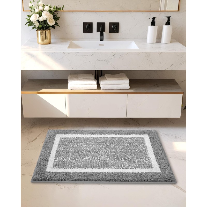 YUTA Bathroom Rugs, Extra Soft and Absorbent Microfiber Bath Mat,