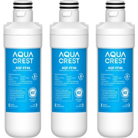 AQUA CREST LT1000PC ADQ747935 MDJ64844601 Refrigerator Water Filter, Replacement for LG® LT1000P®, LT1000PC, LT1000PCS, ADQ74793501, ADQ74793502, LFXS26973S, Kenmore 469980, 9980, 3 Filters
