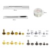 360 Sets Leather Rivets, 3 Sizes Rivet Pliers Set, Leather