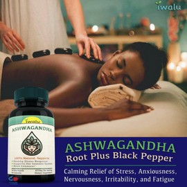 500 Mg Para Controlar El Estrés Y El Apetito: Nervio Adaptógeno Ashwagandha