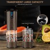 Minpenlay Electric Salt and Pepper Grinder Set Rechargeable with LED