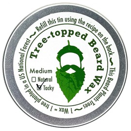 Cera para barba Tree Topped (2 oz.) de textura media pegajosa
