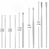 6 Counts Set Stainless Steel Spiral Ear Massage Cleaning Tool,Stainless