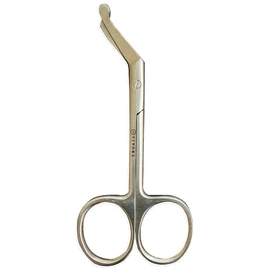 Azaory Stainless Steel Stoma Bag Scissors, Curved Colostomy Bag Scissors (Right Hand Side)