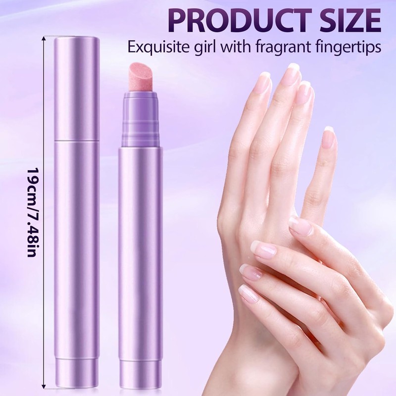 Cuticle Oil Pusher Pen Set, 3 Pieces, 2-in-1 Ceramic Pushers