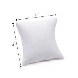 Saga Selection Bracelet Bangles Pillow Jewelry Display Watch Jewelry Decoration Display Stand - White 3" x 3"