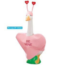 Miles Kimball Conversation Heart Goose Outfit by GagglevilleTM, Fits Large 23" H Statue