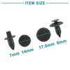 ACROPIX 20pcs Plastic Drive Rivet Flap Bumper Push Clip 6mm