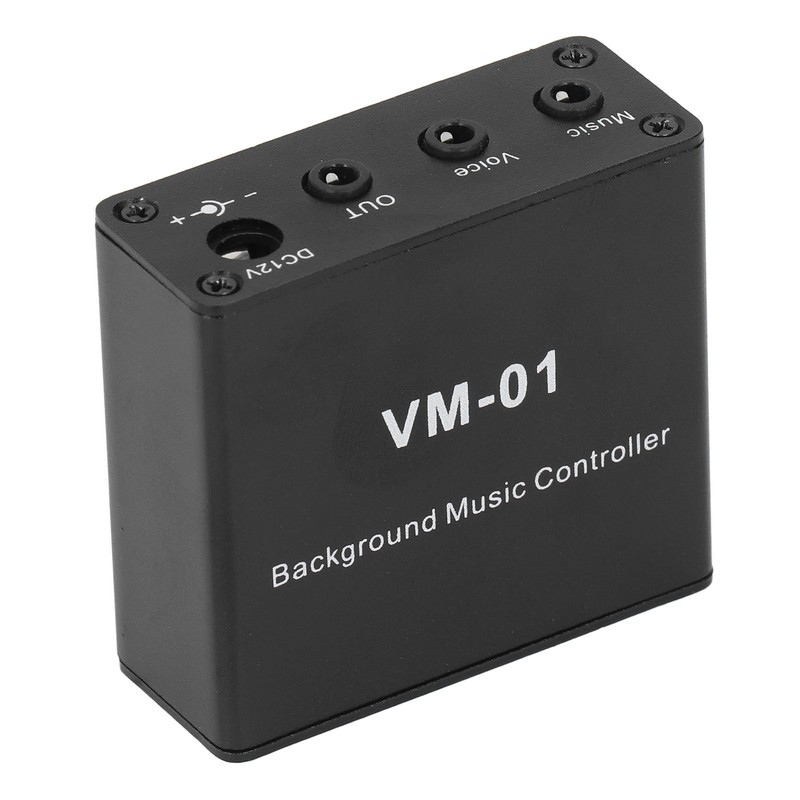 Background Music Controller Black Excellent Compatibility Miniature Size Music Switcher