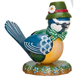 Hubrig Volkskunst Blue Titmouse Seppl Mini - 7 cm / 2.8 inch