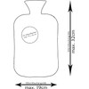 Organic Hot Water Bottle Cover Compact for Hot Water Bottle