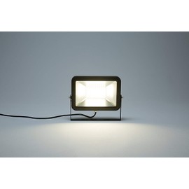 August Müller Lichttechnik AG LED Spotlight AML® FL 10 W, Professional Quality for Outdoor Use, IP65, Metal Housing Black, 4000 K, 50,000 Hours Life