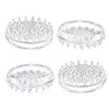 Spiked Caster Cups 4 pack 56mm Round Clear Furniture with