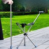perfeclan Trekking Pole with Seat, Portable Stool, Practical Non-Slip Folding