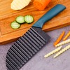 Lamkrtlp Crinkle Slicer, Stainless Steel Potato Chipper Chip Cutter, Crinkle