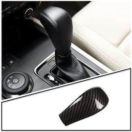 PIUGILH Ranger Shift Konb Cover ABS Carbon Fiber Gear Shifter Knob Decorative Trim for Ford Ranger Everest T6 T7 2018 2017 2016 2015- Automatic Transmission