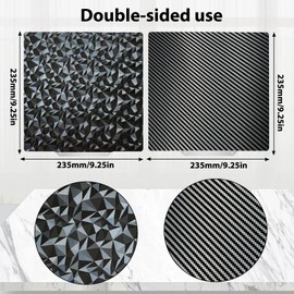 SAHVAIM PEO PET Build plate for Adventurer 5M/5M pro/Ender 3/3 Pro/Ender 3 S1/Ender 3 V2 Neo/Ender 3 Neo 3D Printer, Diamond PEO+Carbon Fiber PET Spring Steel Sheet 235 x 235 mm 3D Printer Platform.