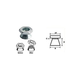 M8 Shear Nut A4 stainless steel (Permacone - snapoff - Security - Tamper Proof) Pack Size : 8