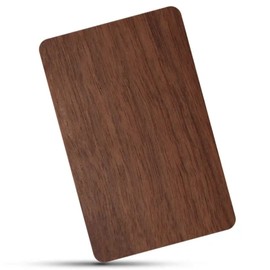 YARONGTECH Eco-friendly NTAG215 NFC Wooden Card Work with TagMo and Amiibo for All NFC-Enabled Smartphones and Devices (Pack of 2) (Black Walnut)