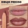 6pcs Juego Delineador Wooden Lip Pencil Labios Impermeable
