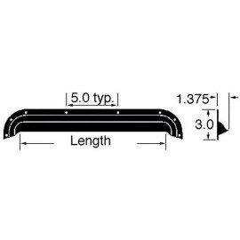 NA 32 Inch Mill-Finish Aluminum Drip Cap Rain Gutter for RV Trailer Door or Windows