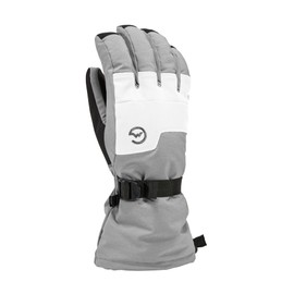 Gordini Women's AquaBloc Down Gauntlet Glove, Clay Grey/White, Large