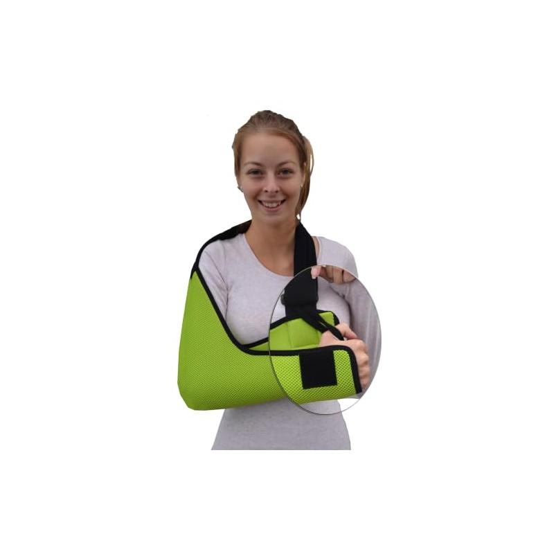 Lime Black (Teens) Deep Arm Sling for Added Shoulder Support