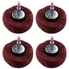 Dome Shaped Sanding Polishing Cleaning Mop 75mm Width 240 Grit 6mm Shank 4pk