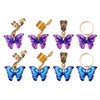 8PCS Butterfly Braids Hair Clips Butterfly Dreadlock Accessories Charms African