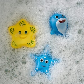 THE TWIDDLERS - 30 Floating Ocean & Farm Animal Bath Time Squirty Toys