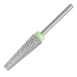 ERUIKA - Brocas de uas superlargas 5 en 1, limpiador de uas rotativo de dos vas, carburo de tungsteno, adecuado para manicura pedicura, cutcula, gel, 