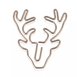 My Craft Genie Antler Shape Iron Paper clips Cute Paper Clips, Funny Bookmark Marking 5 each
