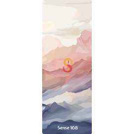 Sense108 | Eco PU Yoga Mat – 5mm Thick Cushion, Extra Wide 72"x26.8" Anti-Slip & Sweat-Wicking for Bikram, Pilates & Hot Yoga (Yosemite)