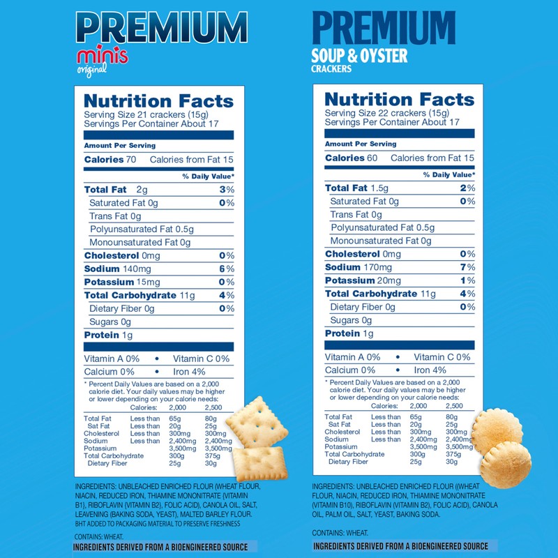 Premium Saltine Crackers Variety Pack, 2 Mini and 2 Soup