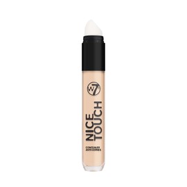 W7 Nice Touch Concealer - Brighten the Eye Area & Conceal Blemishes - Medium Coverage - 2-in-1 Sponge Stick Applicator and Blending Sponge - Natural Tone - Vegan Makeup