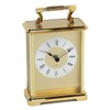 Wm Widdop Rectangular Gold Carriage Clock