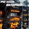 BJZ 3/4" Strobe+Marker Lights Dual Function Amber Trailer LED Side