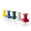 Officemate Giant Push Pins, 1.5" Assorted Colors, 2 Tubs of