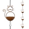 giole 10.53ft Rain Chain for Outside, Rain Chain with 10