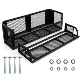 Nightcore Universal Steel Mesh Surface Cargo Storage Basket, Heavy-Duty Detachable Steel Cargo Carrier for ATV/UTV