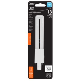 Feit Electric PL GX23 LED Tube Light Soft White 13 Watt Equivalence 1 pk