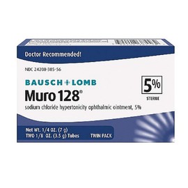 Muro 128 Sterile Ophthalmic5 Percent Ointment,twin Pack - 0.25 Oz Sku 3701117
