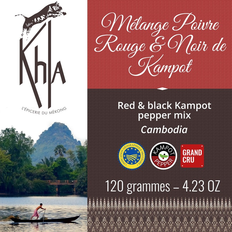 KHLA - Premium Red and Black Kampot Pepper Blend PGI