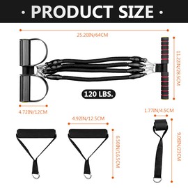 YOLUFER Pedal Resistance Band Elastic Puller Multifunctional Tension Rope Exercise Equipment for Indoor Fitness