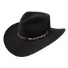 Stetson Black Drifter 4X Felt Hat SBDFTR-1634-07, Black, 7 5/8